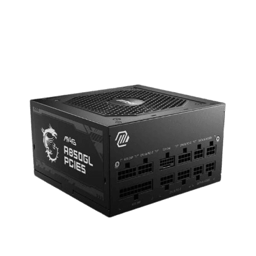 MSI MAG A850GL PCIE 5.1 ATX 3.1 850 Watt 80 Plus Gold Fully Modular Power Supply